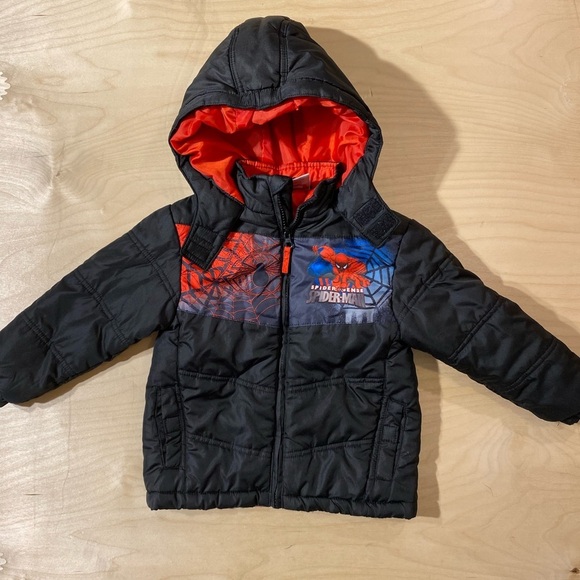Marvel Spider Man Puffer Style Jacket 3T (IB) - Picture 3 of 13